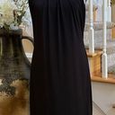 Carmen Marc Valvo  Black Jersey Chain Cocktail Dress Size Medium Photo 8