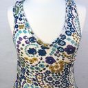 Modcloth Womens Size Small sleeveless floral peplum tank Top Photo 3