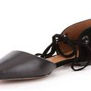 Coach  Womens Roy Suede Pointed Toe Ankle Strap Slide Flats Photo 4