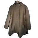 Madewell  Women’s Camel Wool Blend Zip-up Snap Button Estate Cocoon Coat XXL Photo 1