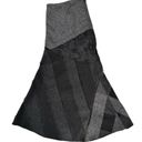 Coldwater Creek Black & Gray Mixed Media Patchwork Skirt Size Petite Large Photo 1