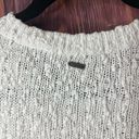 O'Neill  White Crop Top Sweater Size Medium. Photo 5