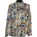 Krass&co Tin Haul . Women's Shirt Western Aztec Pearl Snap Button Up Multicolor Large Photo 0