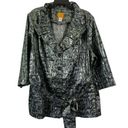 Ruby Rd . Women's Slithering Metallic Silver Cardigan Photo 0