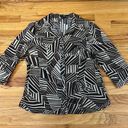 East 5th  Geometric Pattern Button Down Shirt Sz M Photo 2