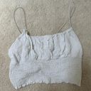 LA Hearts White Ruffle Tank Top Photo 1