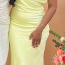 Peppermayo Yellow satin Maxi Dress Open Back Photo 0