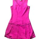 Nike Fit Dry Tennis Dress S Vivid Pink Pleated Bubble Skirt BlackTrim Barbiecore Photo 0