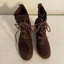 Sorel Cate Leather Lace Up Waterproof Combat Boots Photo 1