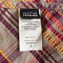 Patagonia Netty Seersucker Sleeveless Plaid Sun Dress Size 10 Photo 3