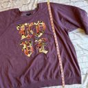 Torrid Womens Sweater 4 Plus Old English Floral Love Sweatshirt Cottagecore Photo 2