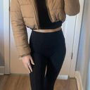 Cropped Puffer Coat Brown Size XS Photo 0