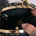 AWESOME GOLD AND BLACK ROUND PURSE WITH G&B WRISTELT HANDLE Photo 5