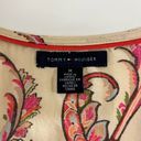 Tommy Hilfiger Paisley Print Surplice Neck Faux Wrap Belted Cotton Dress Medium Photo 12