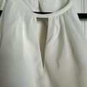 JJ's House  White A-Line Halter Knee Length Chiffon Dress Photo 6