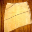 American Vintage Vintage tan leather skirt, size 6/28 inch BoHo Photo 0