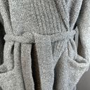 Soft Surroundings  Womens Orabella Robe Plus Size 1X Grey Marle Chenille Long Photo 1