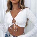 White Fox Boutique White Fox Long Sleeve Crop Top Photo 1