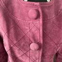 Chico's CHICO’S Pink Leather Suede Jacket Size 1 Chico’s (Medium) Photo 1