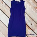 Calvin Klein EUC!  Sheath Dress in Sapphire Blue Size 6 Photo 4