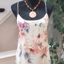 fab'rik  Women's Beige Floral Polyester Scoop Neck Sleeveless Casual Top Blouse S Photo 0