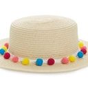 BP  Pom Band straw boater hat. One size Photo 0