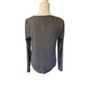 All In Motion  Top Womens XL Used Gray Ribbed Workout Gym Long Sleeve Photo 4