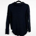 ARITZIA The Group Babaton Waffle Knit Long Sleeve Turtleneck Black Sz M Size M Photo 0