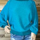 Umgee Blue Chunky Knit Sweater Photo 3