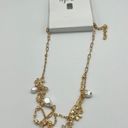 Style & Co  Flower Crystal & Imitation Pearl Necklace in Gold MSRP $30 NWT Photo 1