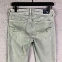 American Eagle  Jeans Super Super Stretch‎ Jegging Green Womens Size 6 Regular Photo 8