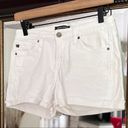 Dear John  White Cuffed Denim Shorts Size 25 Photo 0