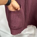 Aeropostale Burgundy knit hooded open cardigan xl sweater w/pockets Photo 13