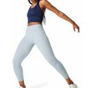 Sweaty Betty Athlete 7/8 Crop Seamless Workout Leggings in Smoked Blue Marl NWT Photo 0