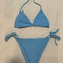 Daily Drills Blue String Bikini Photo 0