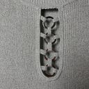August Silk  | Silk Blent Metallic Ribbed Mock Neck Sweater Top Photo 5