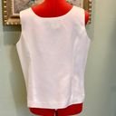 Coldwater Creek  white sleeveless linen top size 14 Photo 1