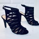 Cathy Jean Strappy Ankle Strap Black Heel Shoe sz 6 Photo 6