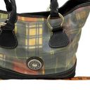 Dooney & Bourke Vintage  Plaid Christmas Handbag Purse Madras Patchwork Photo 3