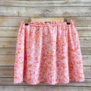 Abound  Orange Purple Floral Mini Skirt Size Medium NWT Photo 1