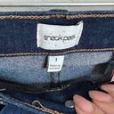 Sneak Peak Sneak Peek Mid Rise Skinny Distressed Raw Hem Jeans Photo 6