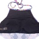 Raisin's  Swim Nepal Nights High Neck Macrame Back Tankini Top Black Size S Photo 4