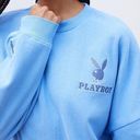 Playboy  by Pacsun Blue Crewneck Sweatshirt Photo 0