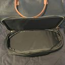 Lulus Weekend Traveler Black and Cognac Tote Bag Photo 7