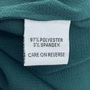 Calvin Klein  Split Neck Cap Sleeve Blouse Forest Green Size XL Photo 4