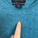 Tahari  Teal pure Luxe‎ Cashmere Sweater Top Size m Photo 2