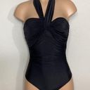 PilyQ New.  black bandeau multi-way swimsuit with tummy control Photo 0