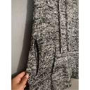 EXPRESS  Hooded Poncho Mohair Wool Blend Black/White Size S Photo 3