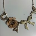 Girlhoodcore Y2K Claire’s Charm Necklace Bow Eiffel Butterfly Horseshoe Flower Pink Photo 1