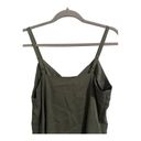 Naked Zebra  Olive Green Button-Up V-Neck Tank Top - Women's M Photo 4